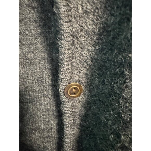 Karen Scott Womens Pure Wool Cardigan Jacket Made In Australia Button Front Dark - Picture 7 of 13